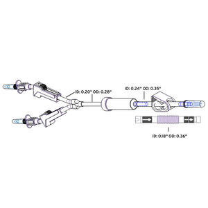 Irrigation Twin Transfer Set 9 D Irrigation Twin Transfer Set 9 D