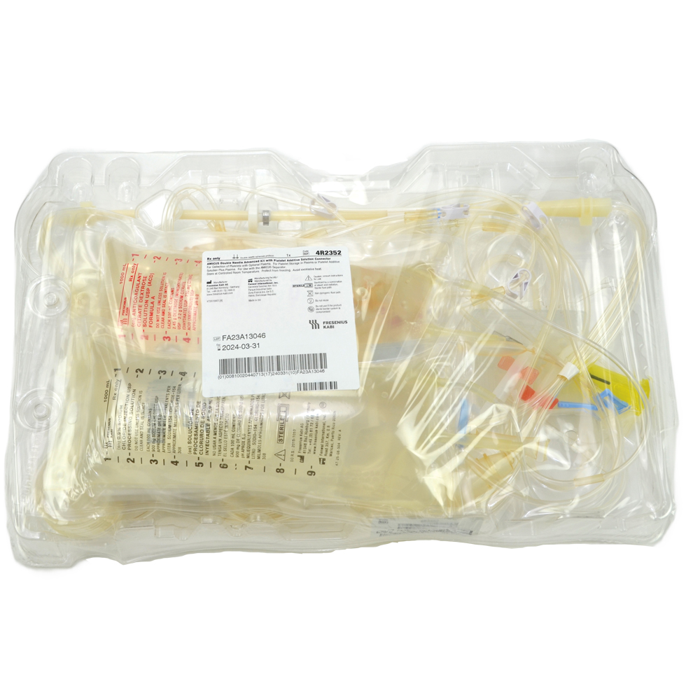 Amicus Kit Amicus Double Needle Advanced Kit with Platelet Additive Solution ...