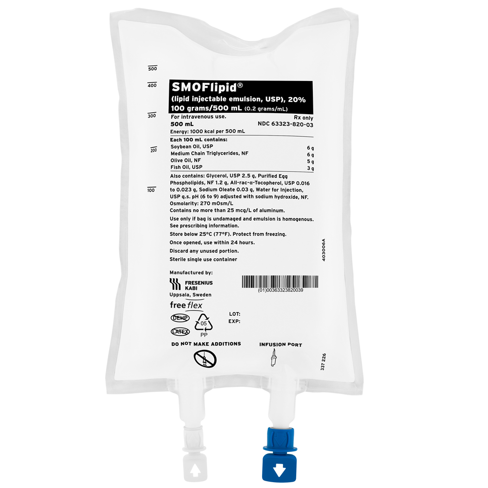 SMOFlipid<sup>®</sup> (lipid injectable emulsion, USP), for intravenous use SMOFlipid<sup>®</sup> (lipid injectable emulsion, USP), for intravenous use