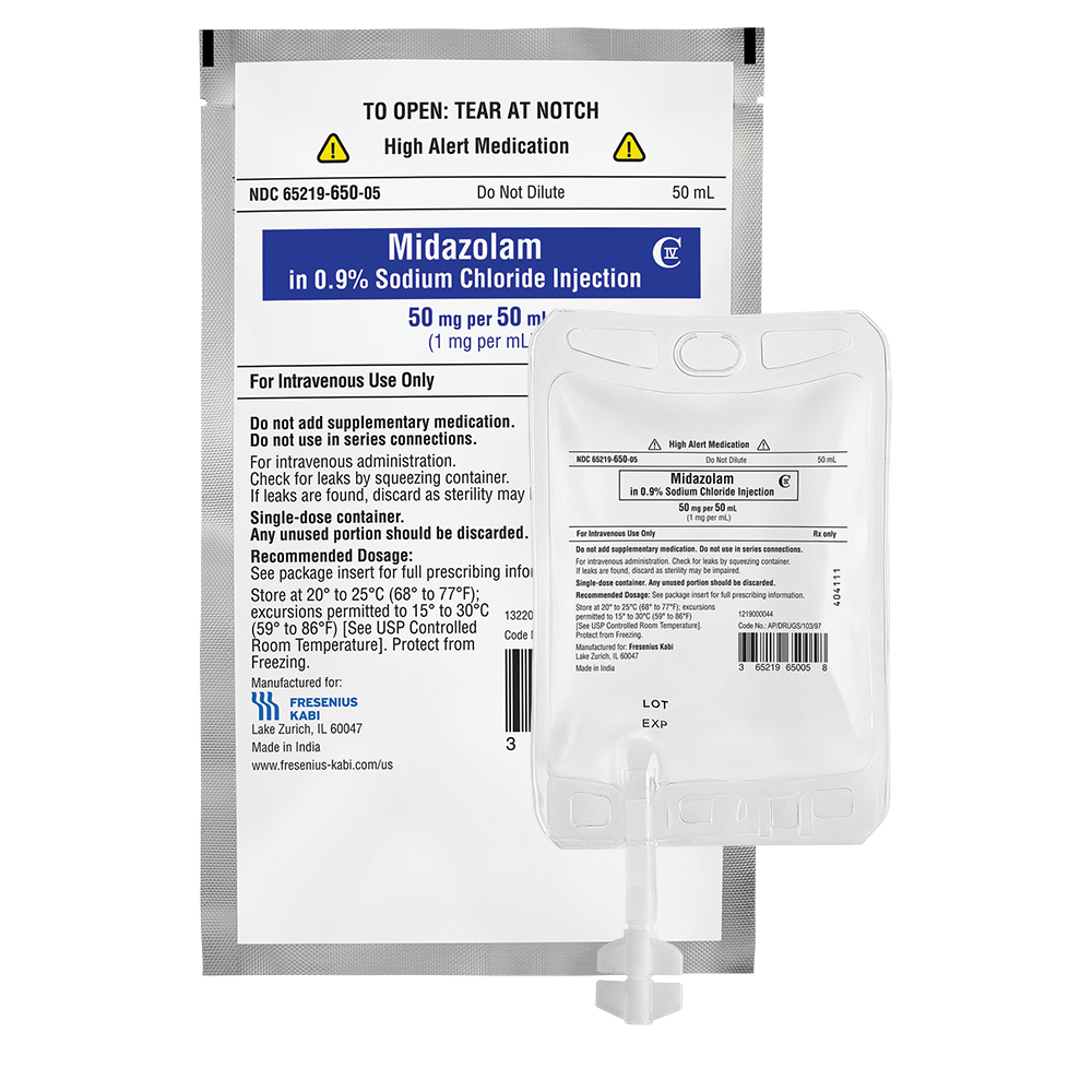 Midazolam in 0.9% Sodium Chloride Injection CIV Midazolam in 0.9% Sodium Chloride Injection CIV